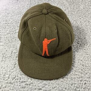 Ball and Buck Arthur Field Hat 7 3/4 Olive Green Fitted Wool Rifleman Hunting